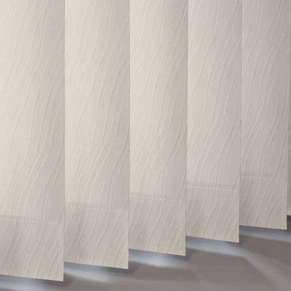 Chenille Cream Made to Measure Vertical Blind