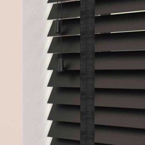 Carbon Sunwood Venetian 50mm Slat Size - Flatweave Tapes