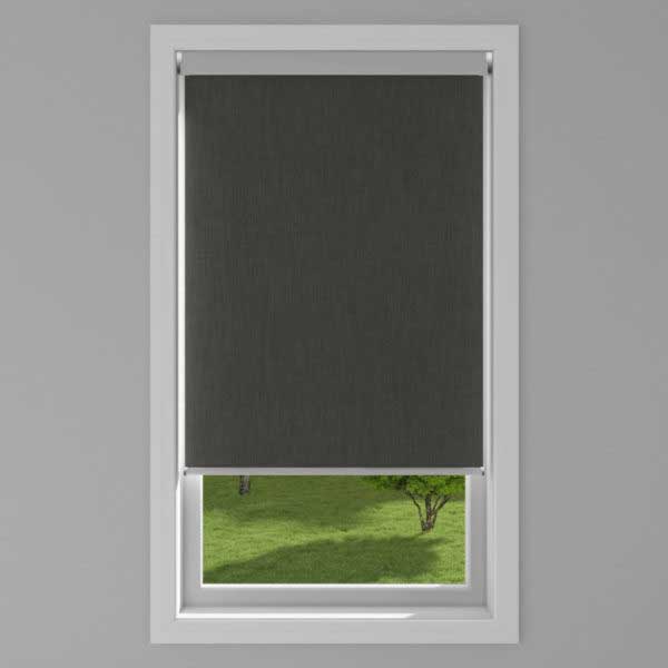 Isaac Blackout Charcoal Made to Measure Roller Blind