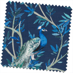 Bill-Beaumont-Sunset-Peacock-Indigo-fabric-for-made-to-measure-Roman-Blinds