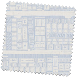 Bill-Beaumont-Tru-Blue-Library-Wedgewood-fabric-for-made-to-measure-Roman-Blinds