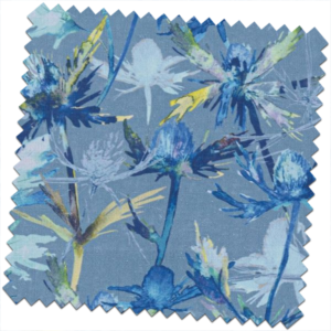 Bill-Beaumont-Tru-Blue-Thistle-Cobalt-fabric-for-made-to-measure-Roman-Blinds