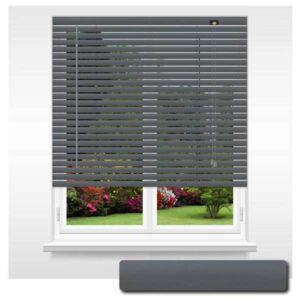 Cool Grey Aluminium Standard Venetian 25mm Slat Size