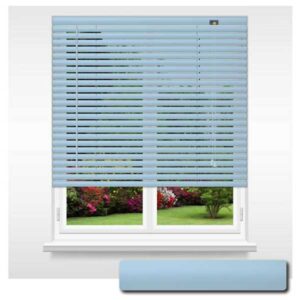 Pastel Blue Aluminium Standard Venetian 25mm Slat Size