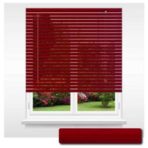 Primary Red Aluminium Standard Venetian 25mm Slat Size