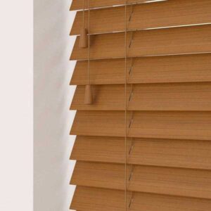 Amber Faux Wood Venetian Blind 35/50mm