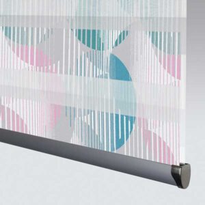 Senses Mirage Vortex Teal Made to Measure Roller Blind