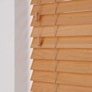Tuscan Oak Sunwood Venetian 50mm Slat Size Soft Grain