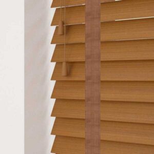 Amber Faux Wood Venetian 35/50mm - Herringbone Tapes