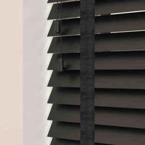 Carbon Sunwood Venetian 50mm Slats with Herringbone Tapes