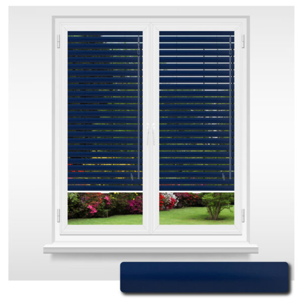 Navy Aluminium Standard Venetian