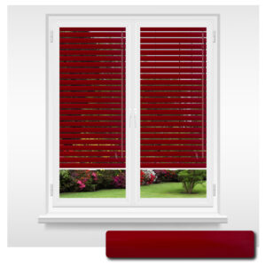 Primary Red Aluminium Standard Venetian