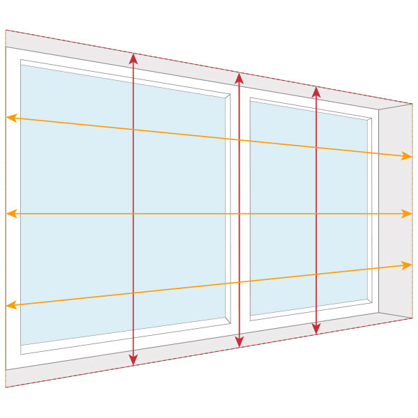 Measuring for Shutter blinds instructions
