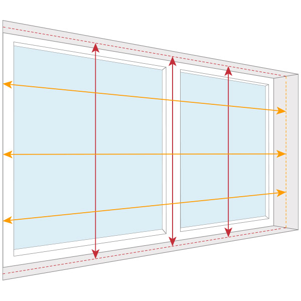Measuring for Shutter blinds instructions