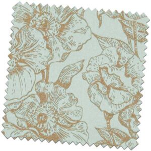 Amour Bouquet Duck Egg Made to Measure Curtains