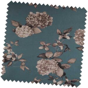 Hydrangea Hydrangea Teal Made to Measure Curtains