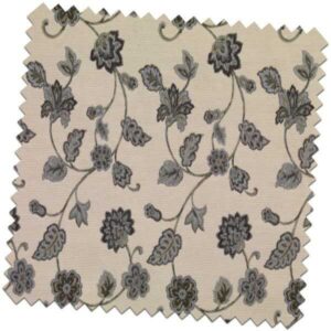Jacobean Bess Slate Made to Measure Curtains