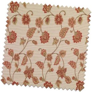Jacobean Bess Terracota Made to Measure Curtains