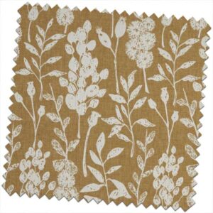 Sherwood Flora Mustard Made to Measure Curtains