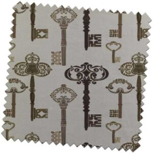 Whimsical Keys Antique Made to Measure Curtains