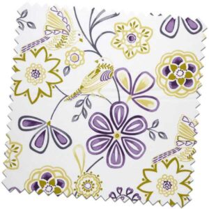 Whimsical Love Birds Mulberry Made to Measure Curtains