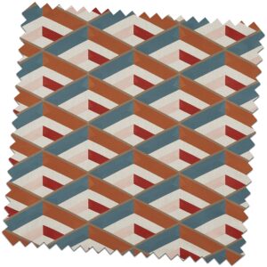 Abstract Angle Auburn Made to Measure Curtains