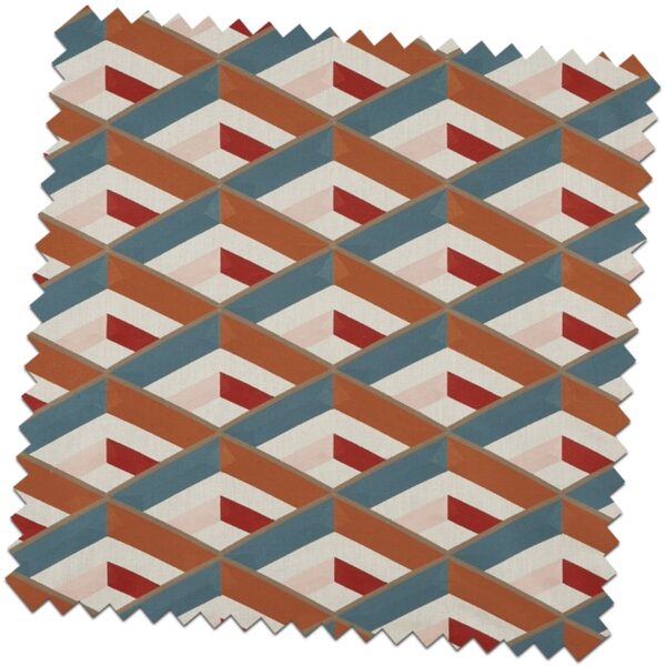 Abstract Angle Auburn Made to Measure Curtains