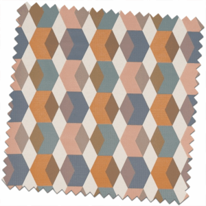 Abstract Interlock Auburn Made to Measure Curtains