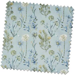 Terrace Allium Slate Blue Made to Measure Curtains